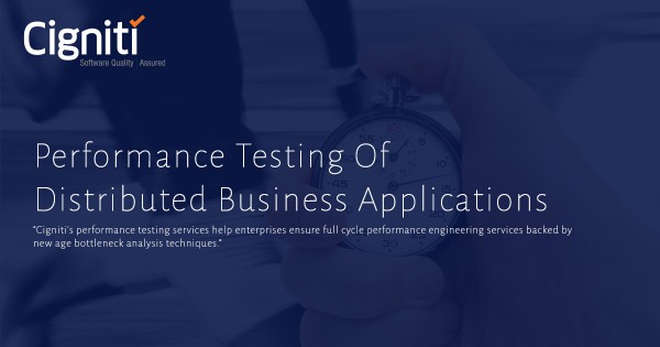 Performance Testing Of Distributed Business Applications