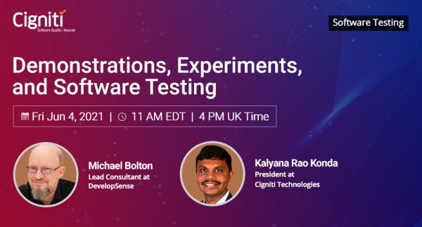 Demonstrations, Experiments, and Software Testing