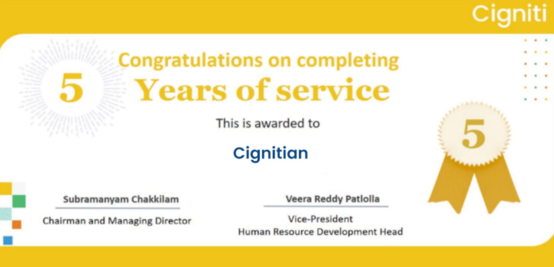 5 Years Service