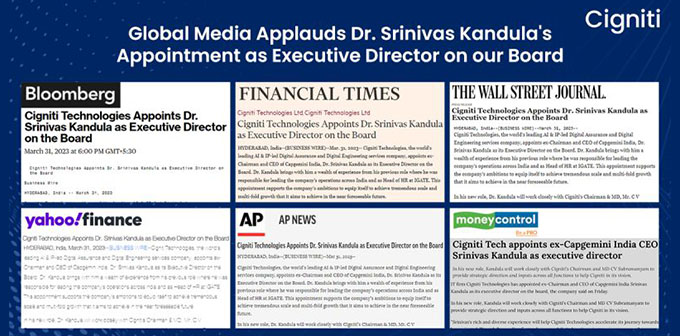 Global Media Applauds Dr. Srinivas Kandula’s appointment as Executive Director on our Board