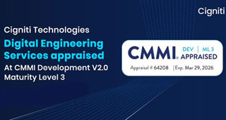 Cigniti Technologies Digital Engineering Services (DES) Appraised at CMMI® Development V2.0 Maturity Level 3 