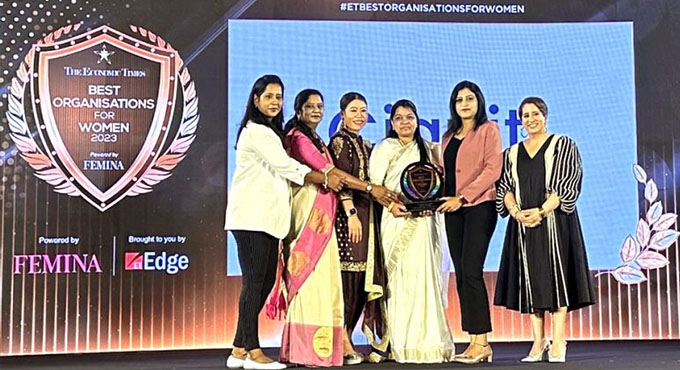 Cigniti Wins Best Organizations for Women 2023 Award by The Economic Times and FEMINA 